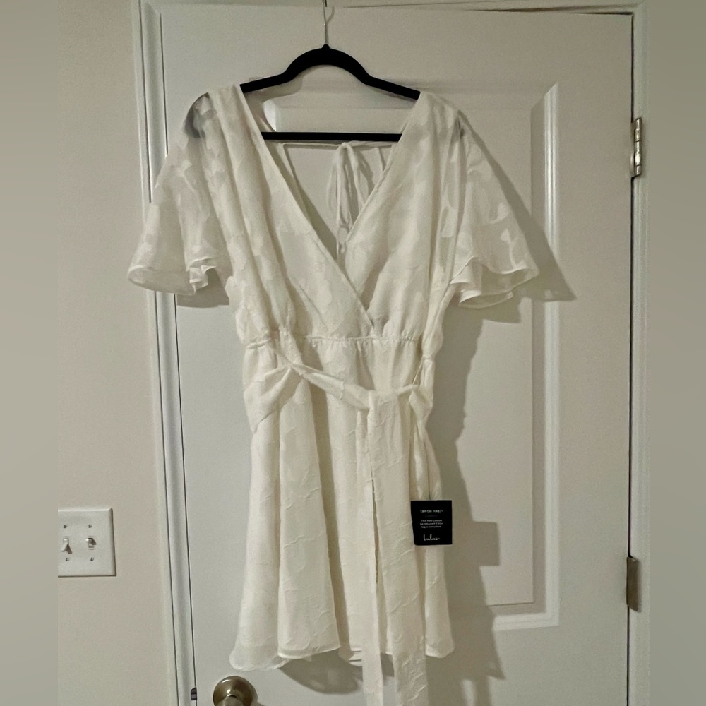 NWT Lulu’s White Lace Dress, Size XL